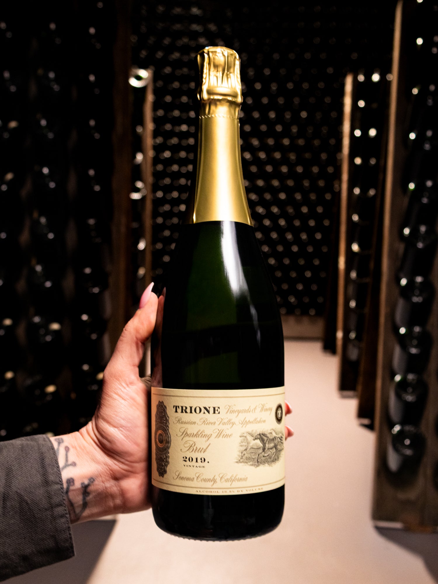 Trione Vineyards Sparkling Brut River Road Ranch Russian River Valley 2019