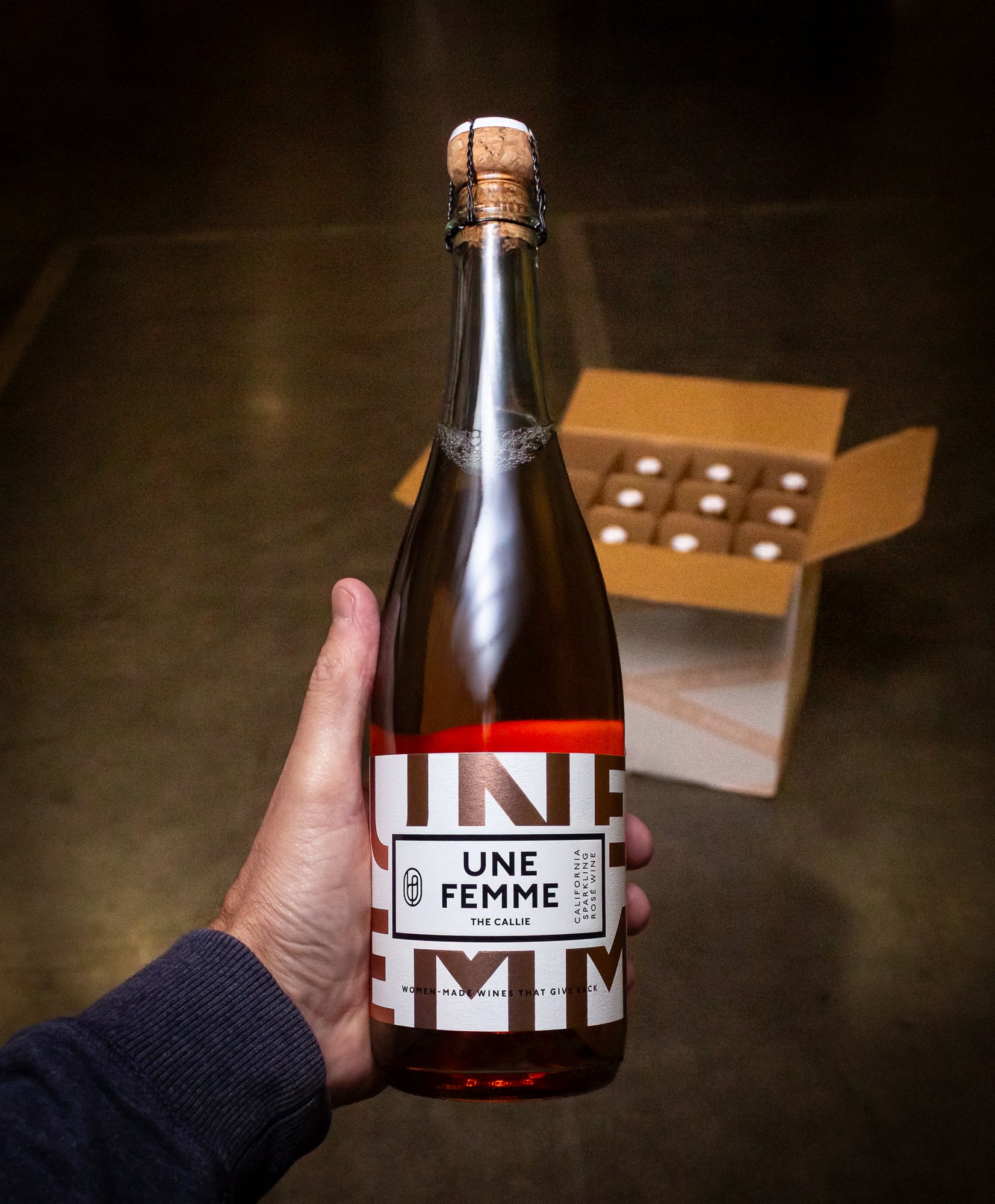 Une Femme Sparkling Rosé The Callie California NV