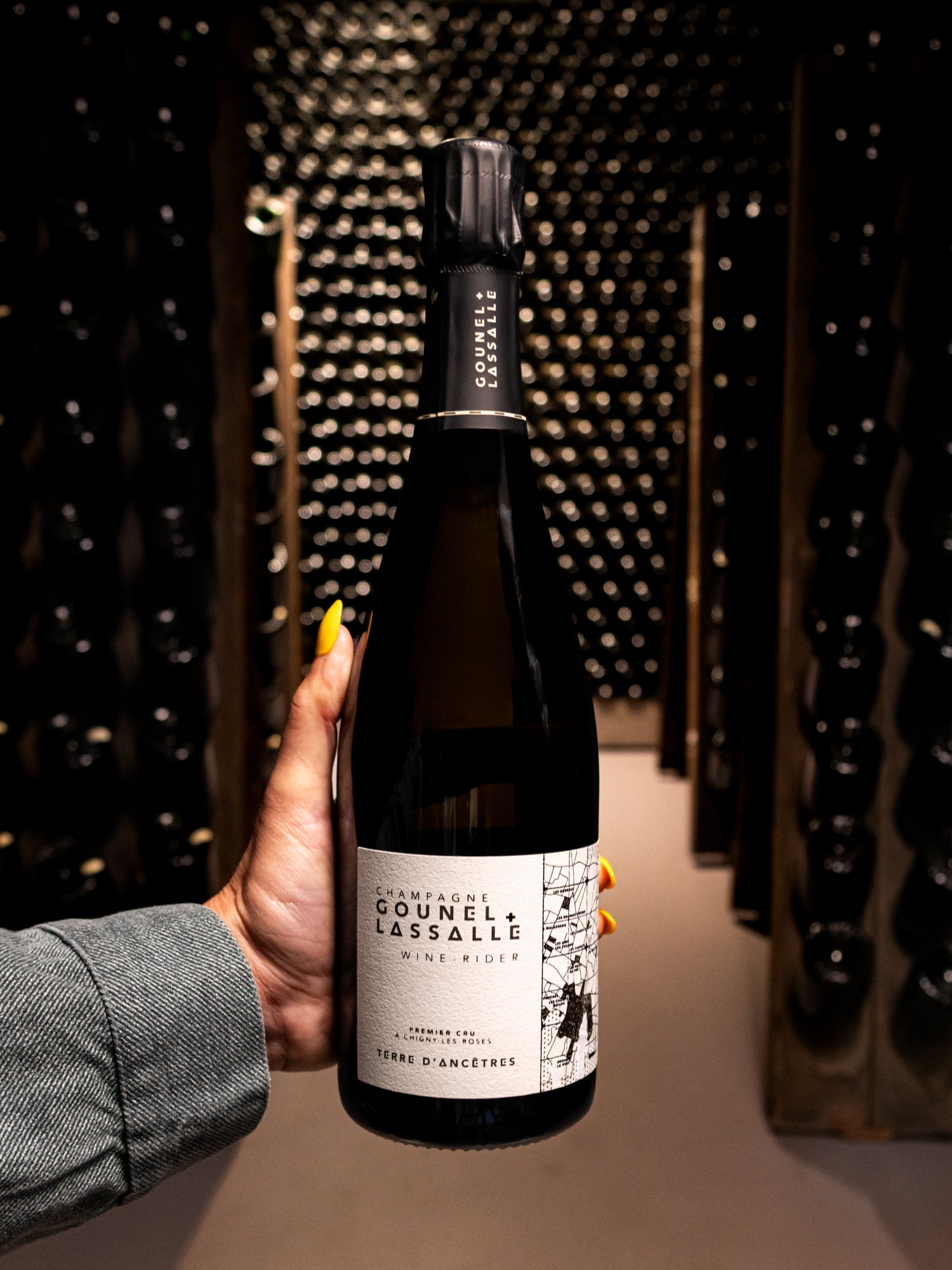 Champagne Gounel Lassalle Terre d'Ancetres Brut Nature Chigny Les Rosés Premier Cru NV