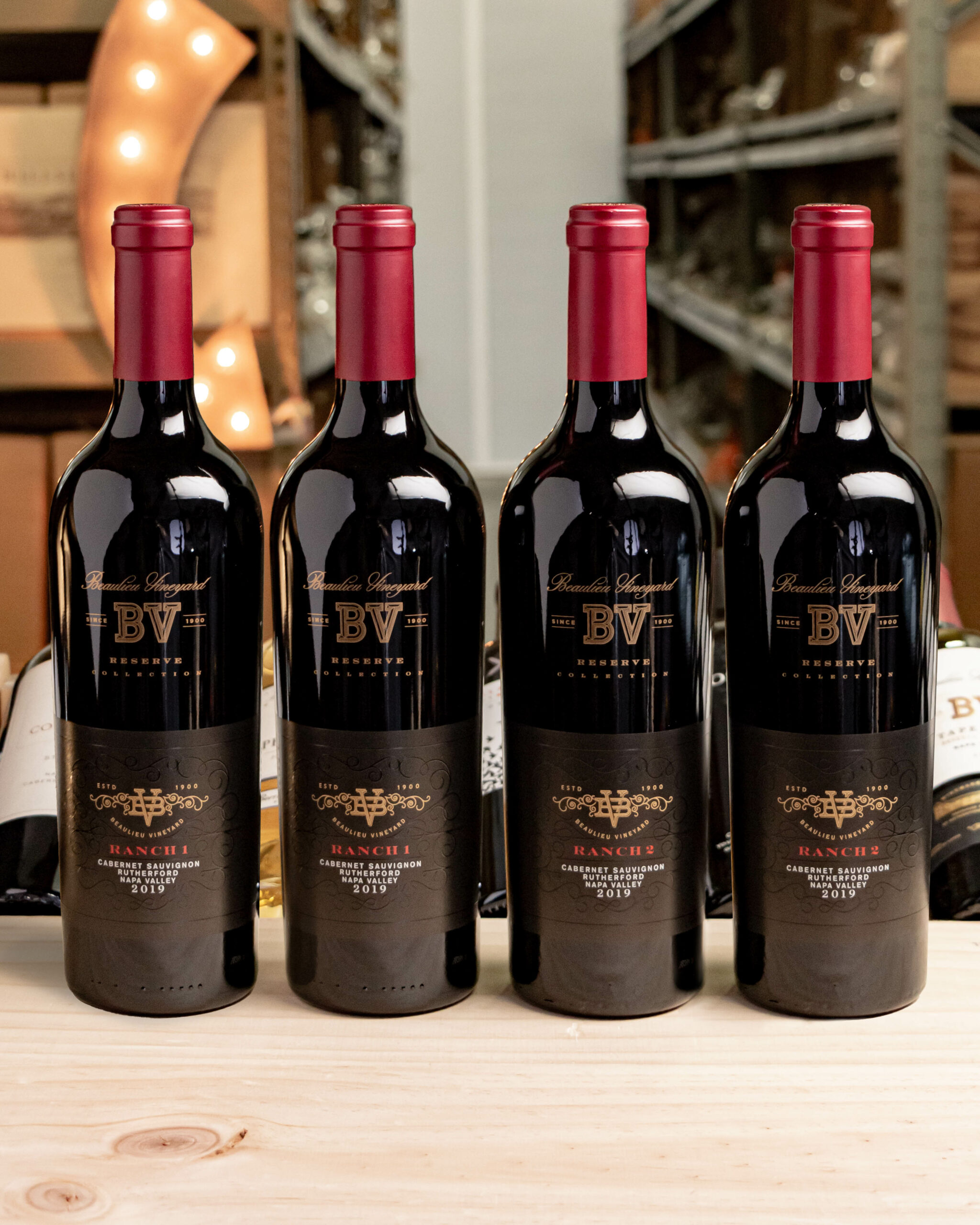 Beaulieu Vineyard Ranch 1 & 2 Cabernet Sauvignon Rutherford 2019 (4-pack)
